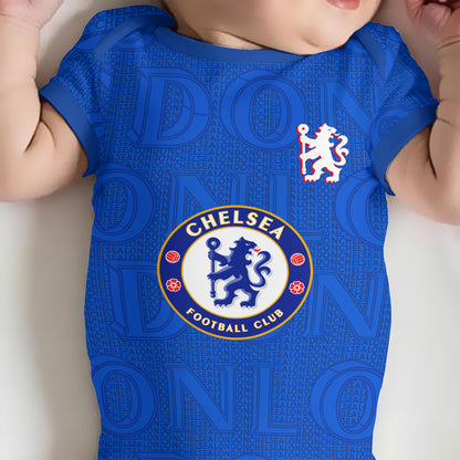 Customized Chelsea London Soccer Jersey , Baby Rib Bodysuit Sizes