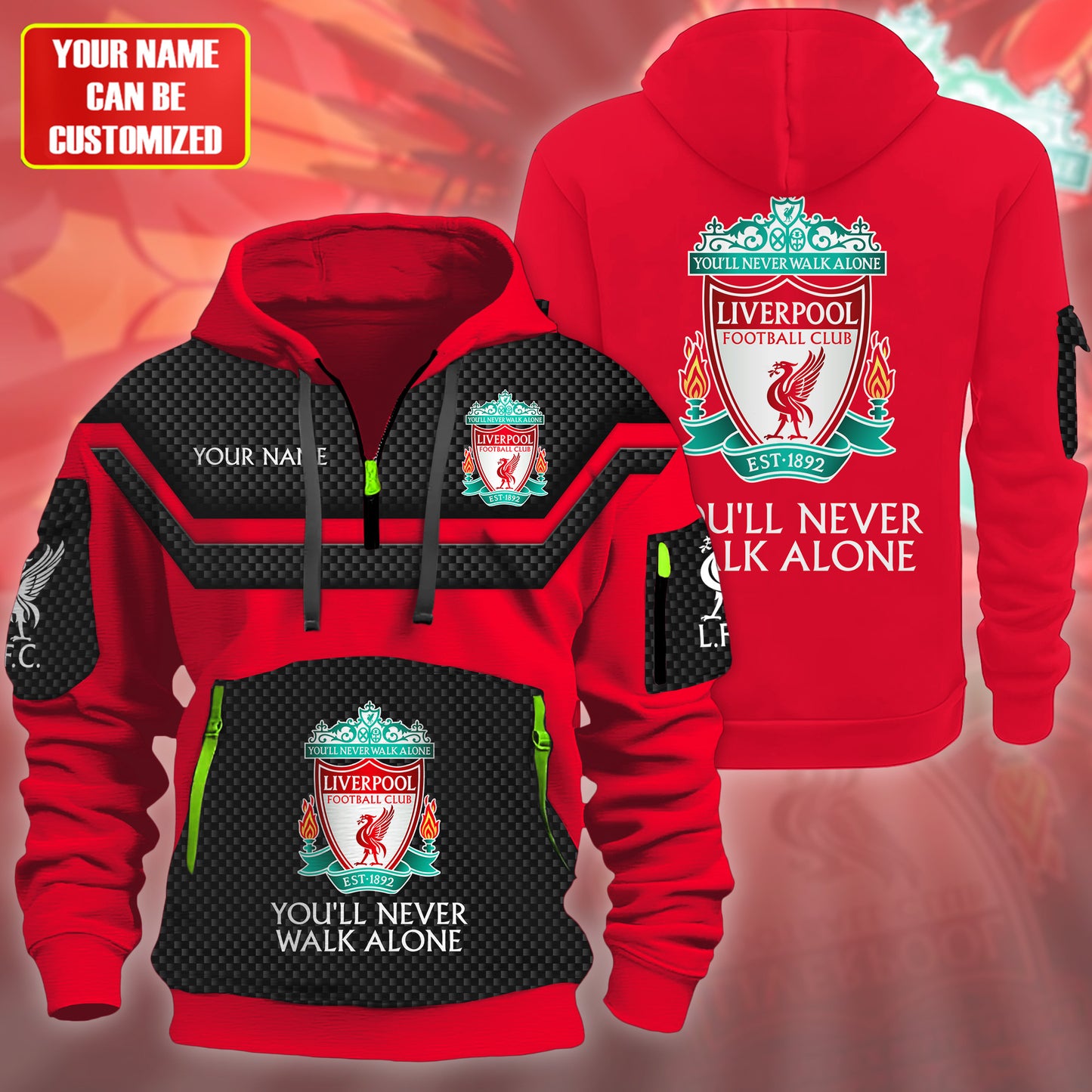 Personalized LVP FC 3D Hoodie Cotton Jacket
