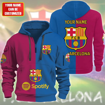 Personalized Barcelona FC 3D Hoodie Cotton Jacket