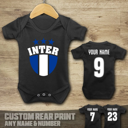 Customized Inter Milan Jersey , Baby Rib Bodysuit Sizes
