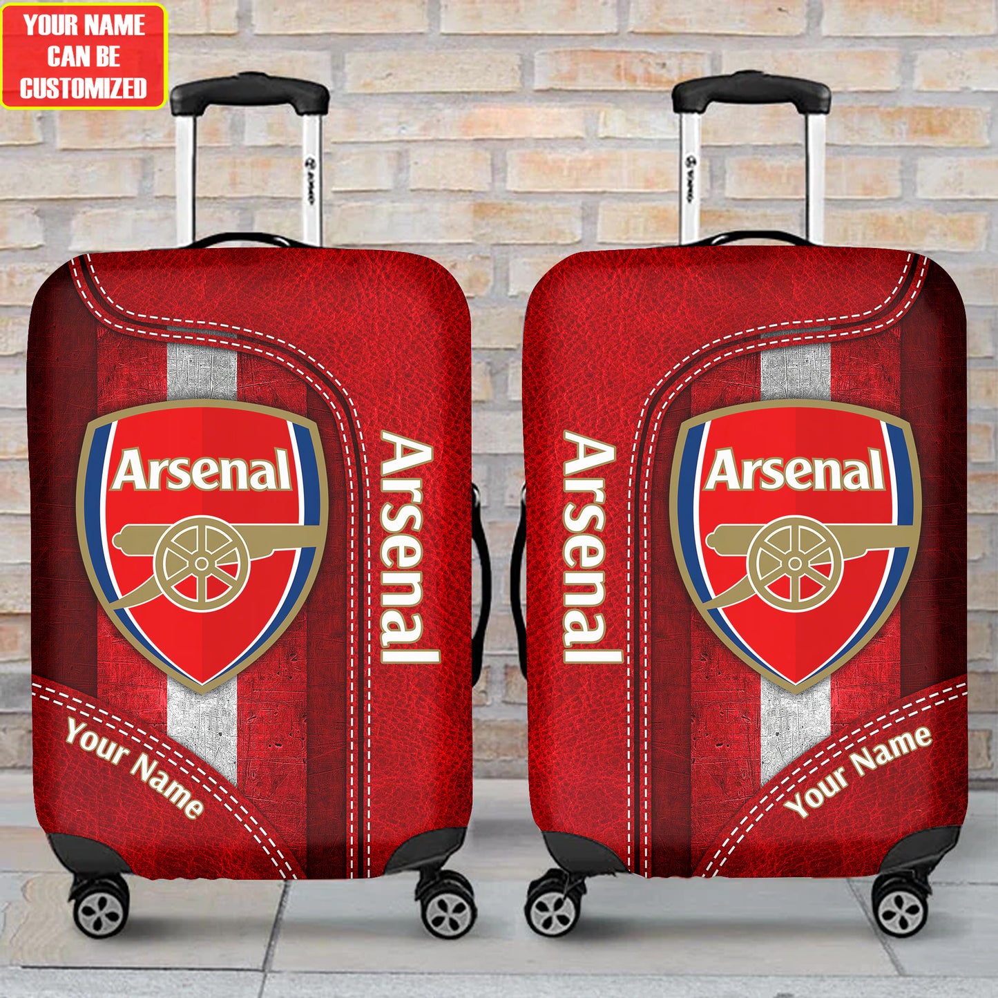 Personalized Arsenal Luggage Cover