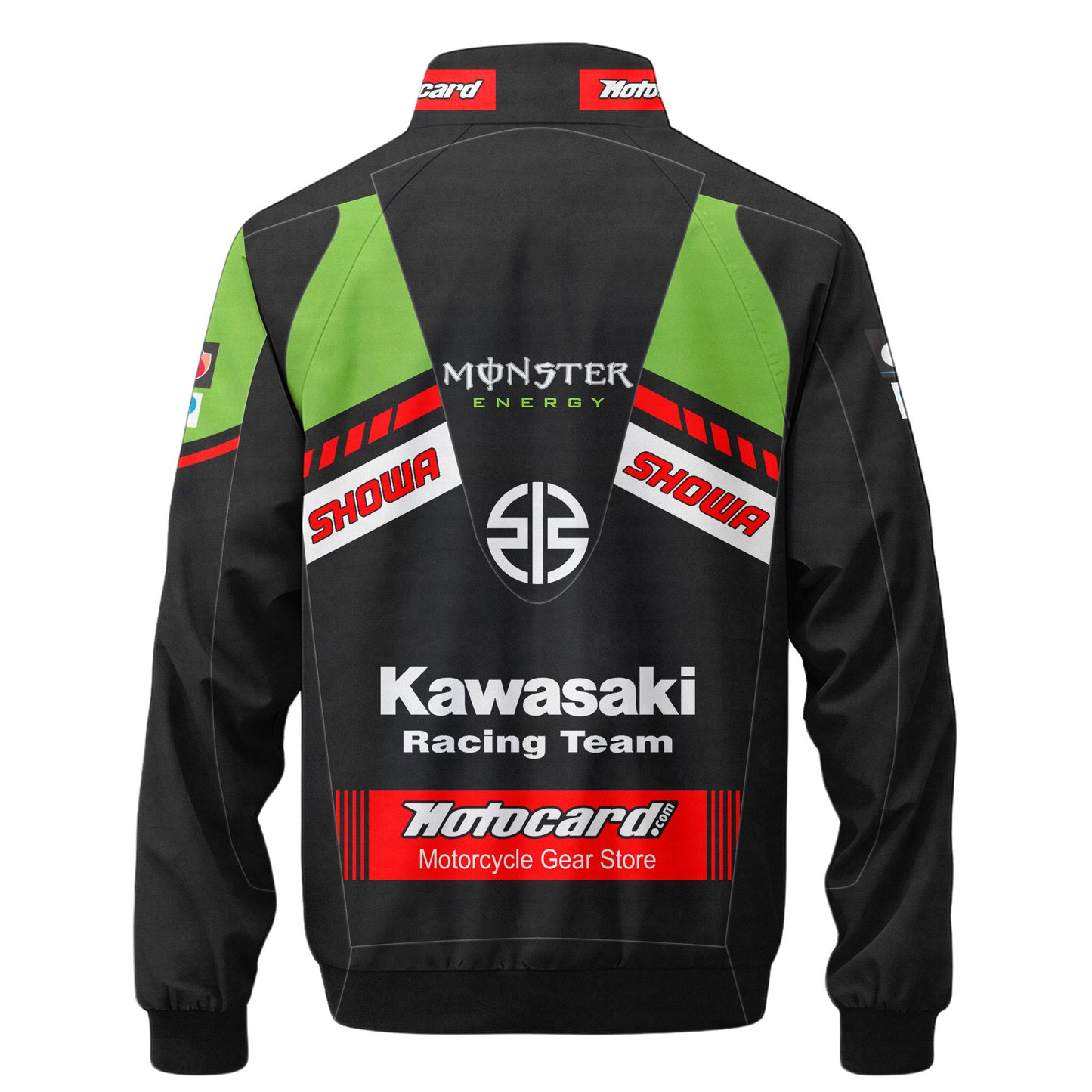 Kw X Monster Racing Zipper Stand Collar Jacket