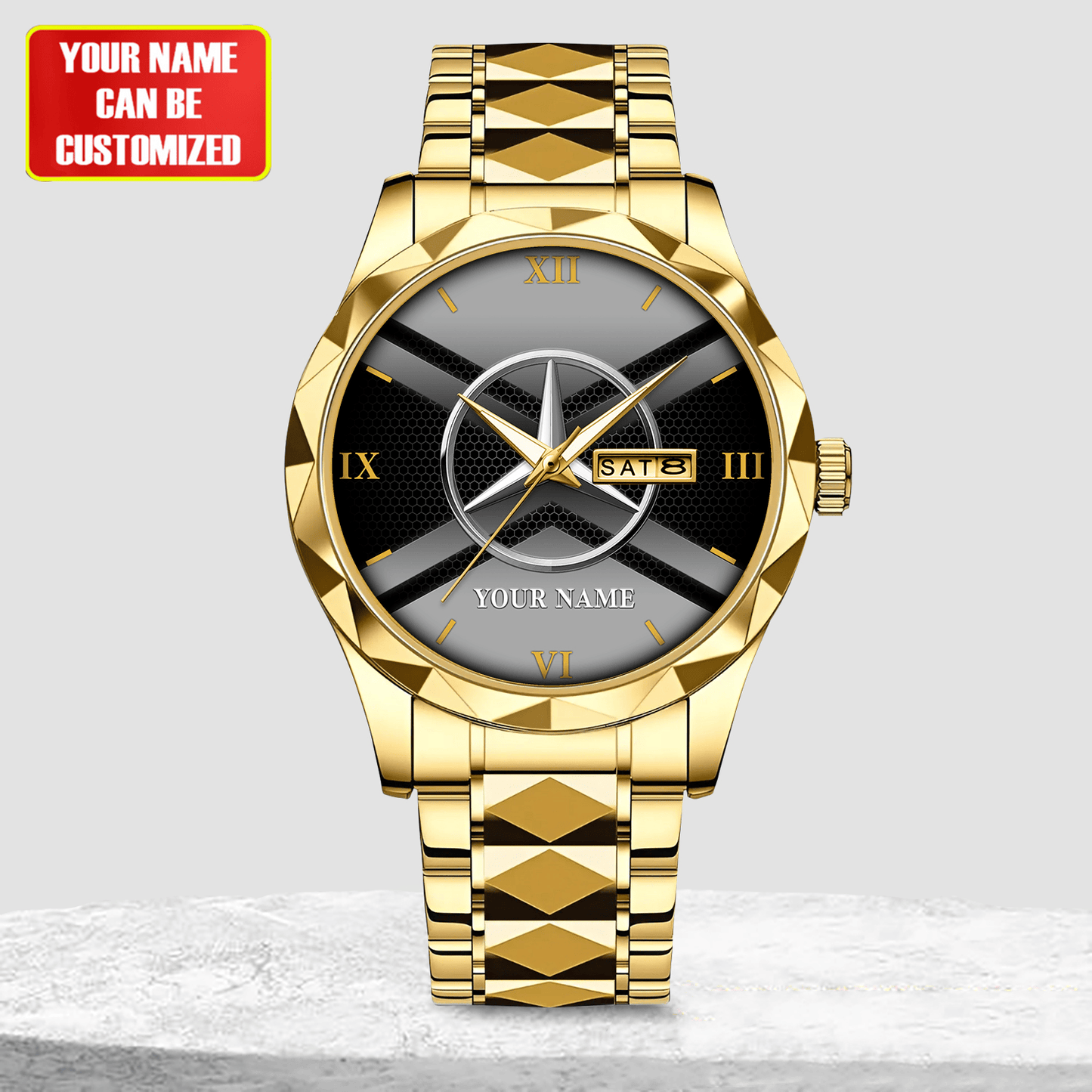 Personalized Merc Elegant Alloy Charley Watch