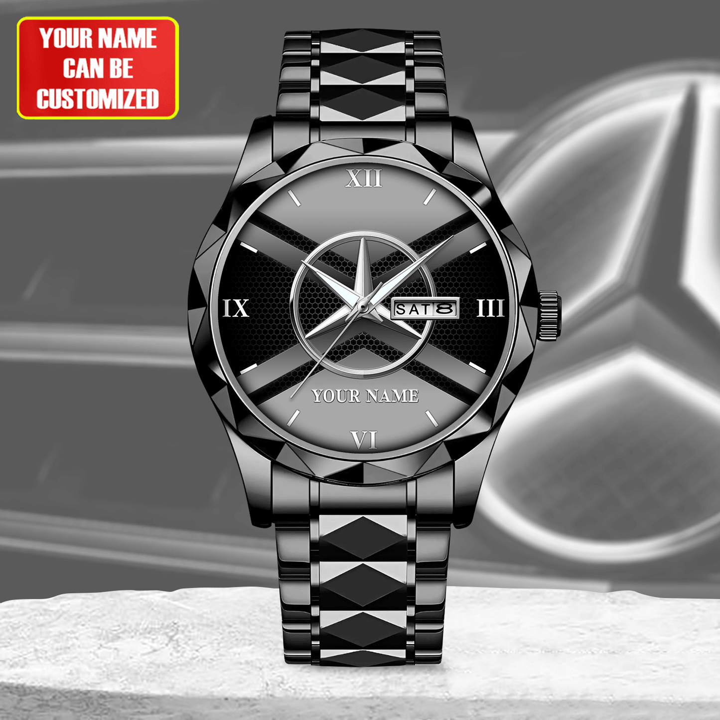 Personalized Merc Elegant Alloy Charley Watch