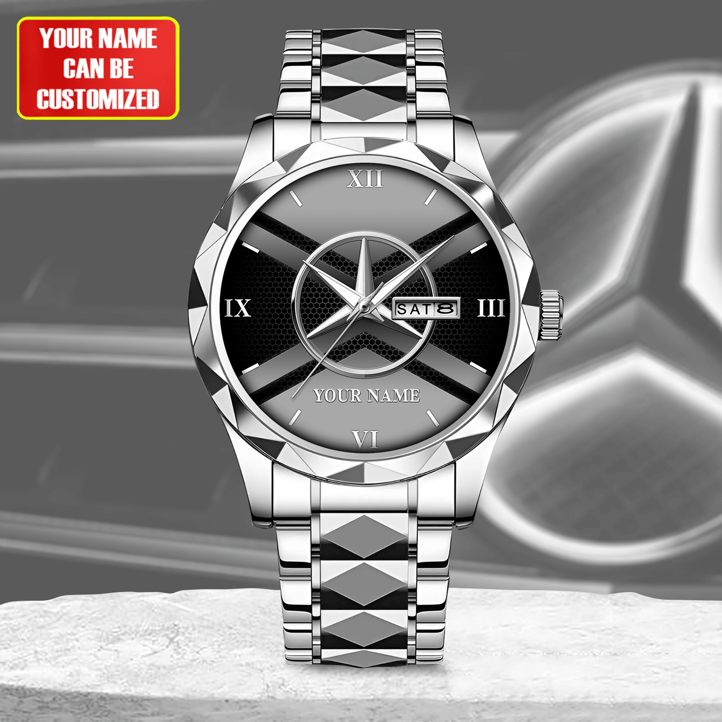 Personalized Merc Elegant Alloy Charley Watch