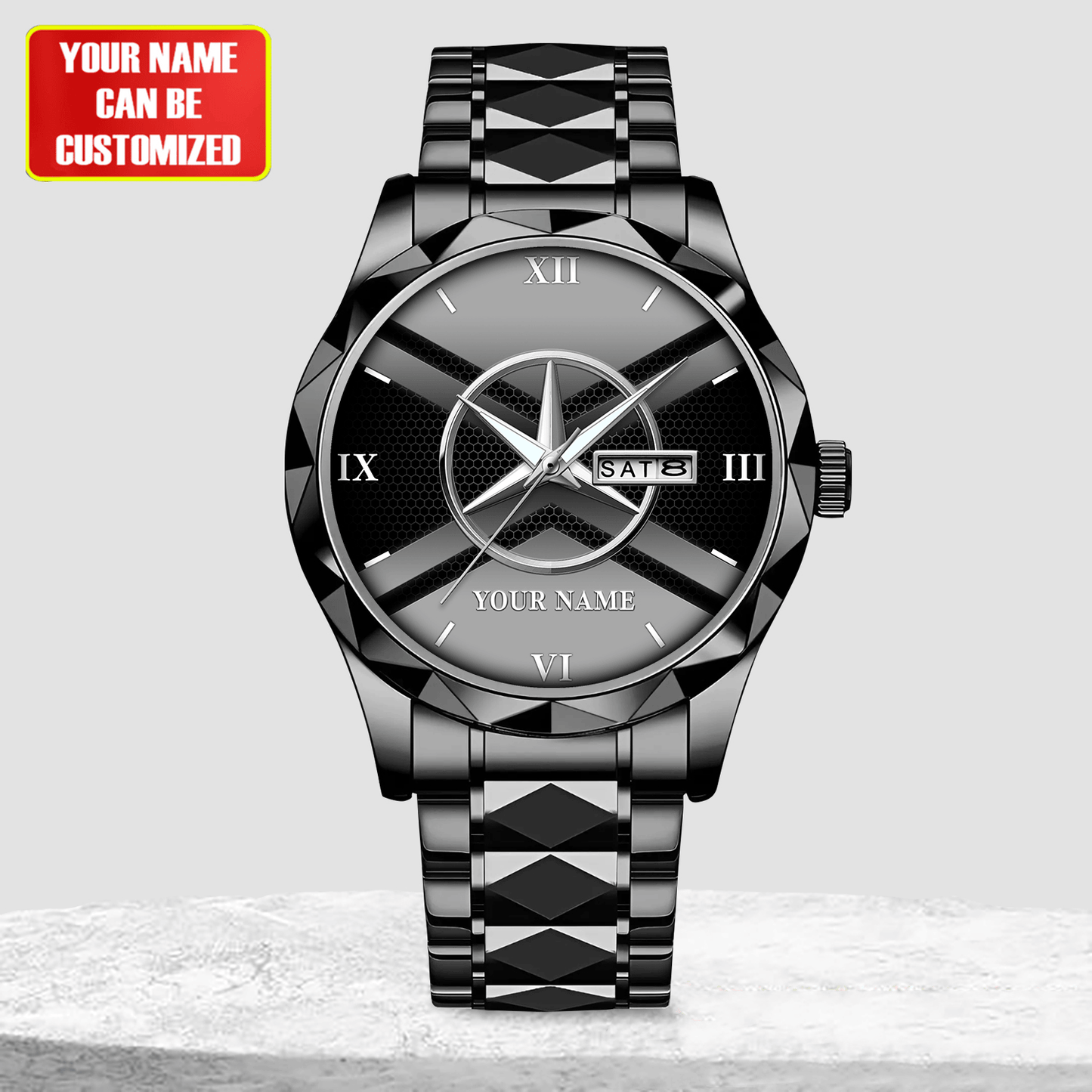 Personalized Merc Elegant Alloy Charley Watch