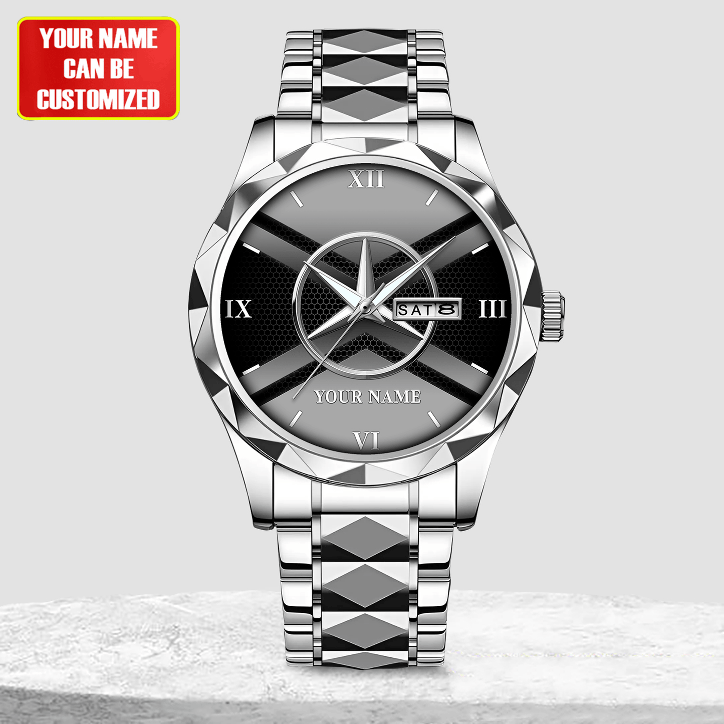 Personalized Merc Elegant Alloy Charley Watch