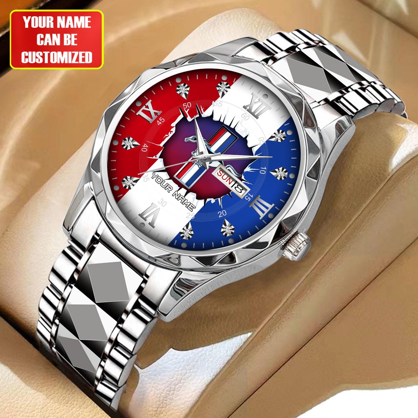 Personalized Mustang Wall Crack Alloy Charley Watch