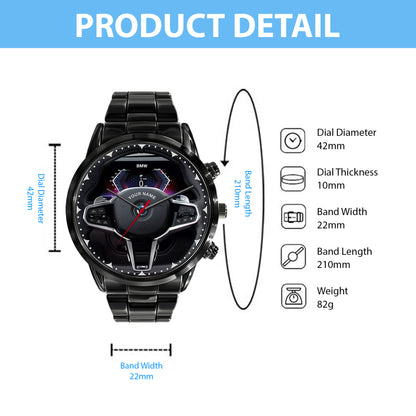 Personalized BW Cockpit Luxury Stainless Steel Watch V3