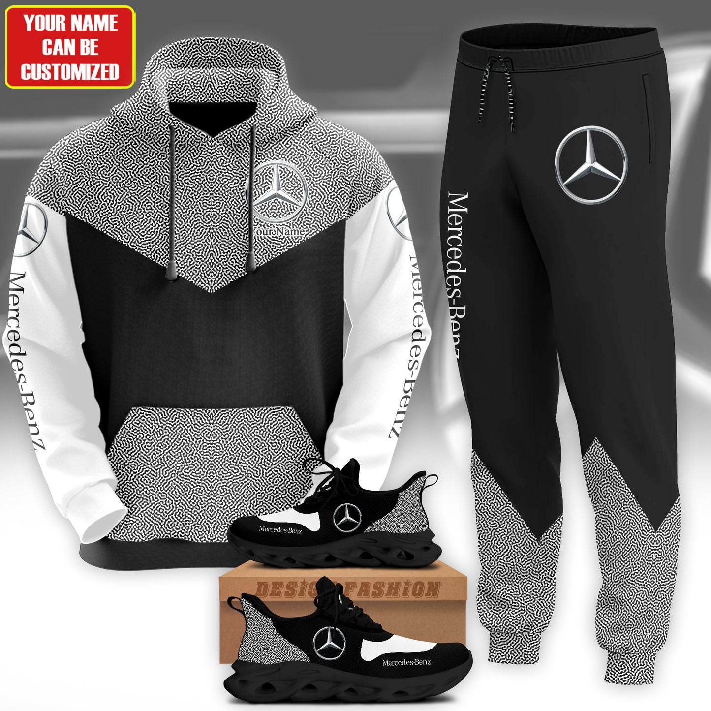 Personalized Merc Stripes 3D All over Printed Hoodie and Sweatpants set