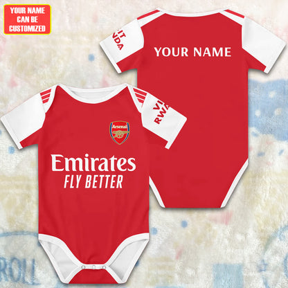 Customized Arsenal Soccer Jersey , Baby Rib Bodysuit Sizes