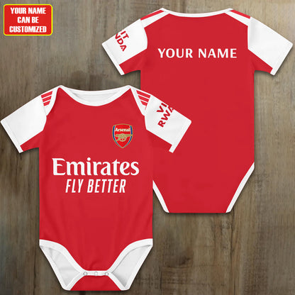 Customized Arsenal Soccer Jersey , Baby Rib Bodysuit Sizes
