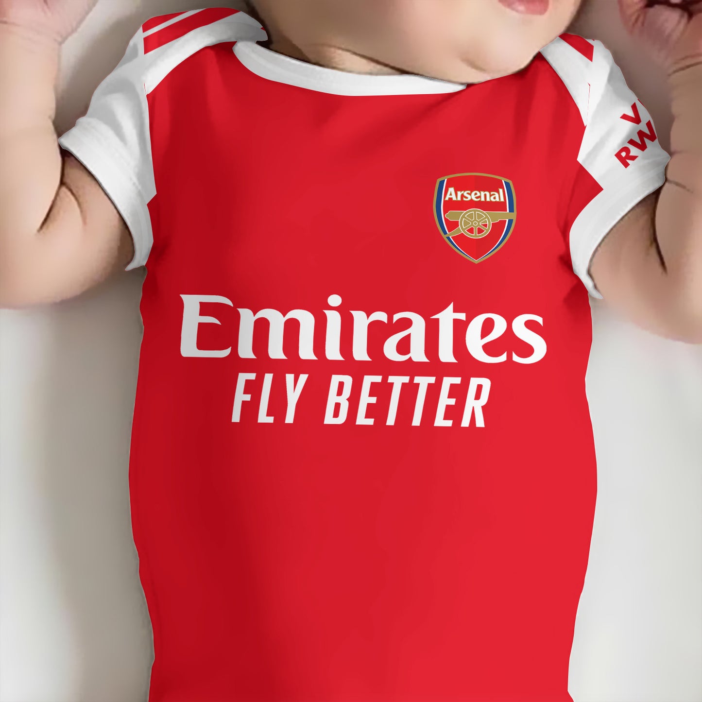 Customized Arsenal Soccer Jersey , Baby Rib Bodysuit Sizes