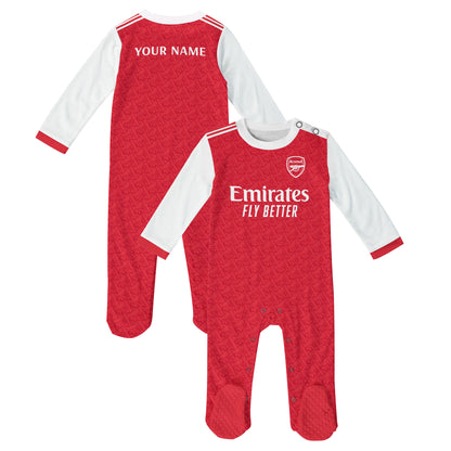 Arsenal Soccer Customized Baby Rib Sleepwear