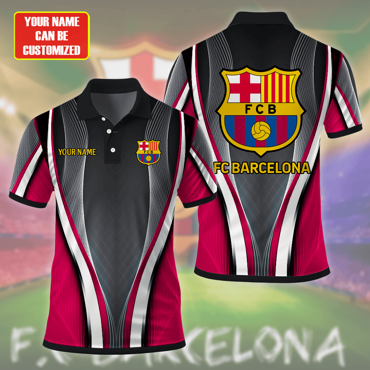 Personalized Barcelona FC 3D Full Printing Set , Barcelona FC Shirt , Barcelona Set , Zipper Polo, Hoodie , Short , Polo , hawaii V22