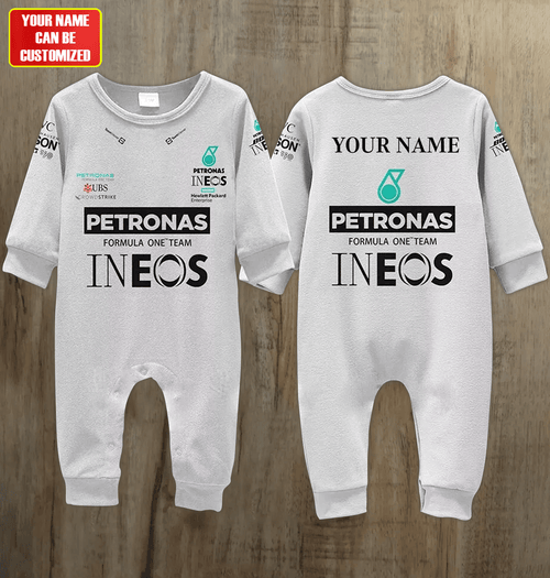 Merc Petronas Racing Customized Baby Rib Sleepwear V2