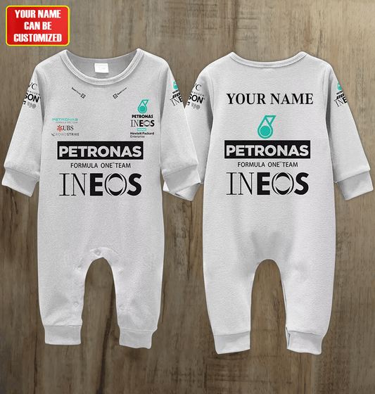 Merc Petronas Racing Customized Baby Rib Sleepwear V2