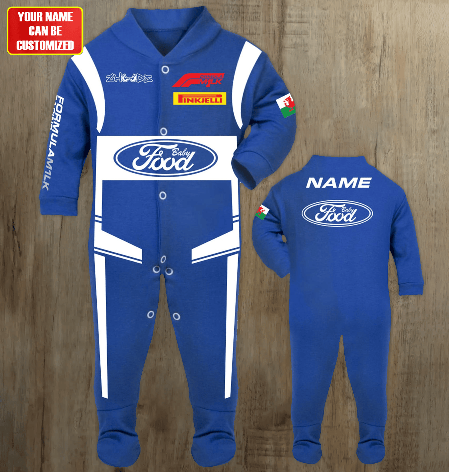 F Racing Customized Baby Rib Sleepwear
