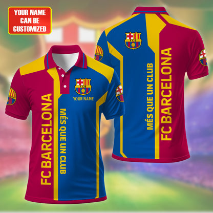 Personalized Barcelona FC 3D Full Printing Set , Barcelona FC Shirt , Barcelona Set , Zipper Polo, Hoodie , Short , Polo , hawaii V23