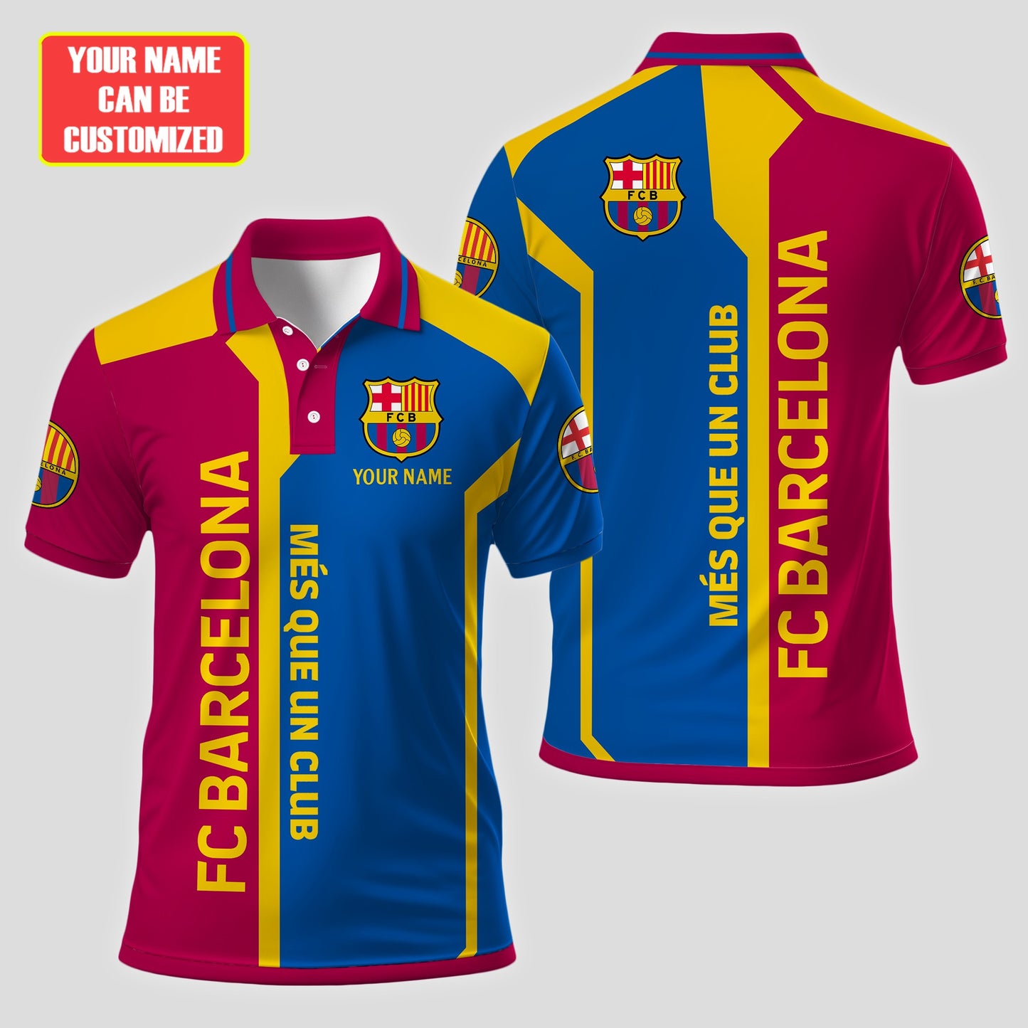 Personalized Barcelona FC 3D Full Printing Set , Barcelona FC Shirt , Barcelona Set , Zipper Polo, Hoodie , Short , Polo , hawaii V23