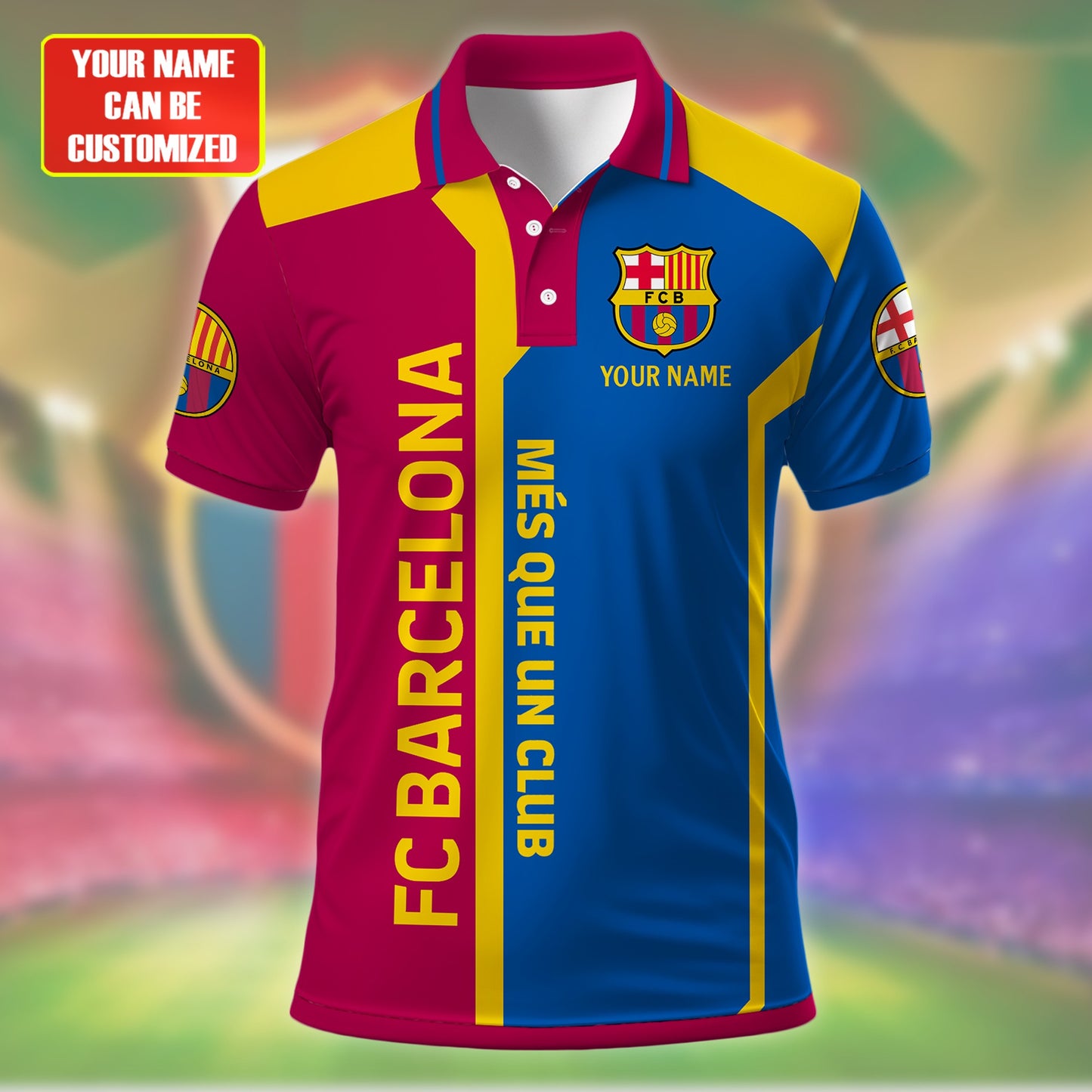 Personalized Barcelona FC 3D Full Printing Set , Barcelona FC Shirt , Barcelona Set , Zipper Polo, Hoodie , Short , Polo , hawaii V23