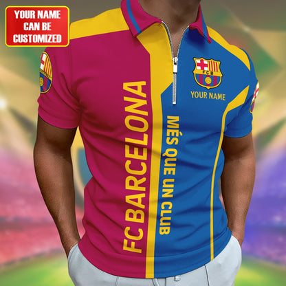 Personalized Barcelona FC 3D Full Printing Set , Barcelona FC Shirt , Barcelona Set , Zipper Polo, Hoodie , Short , Polo , hawaii V23