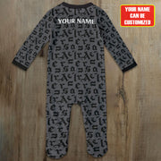 Arsenal Multicolor Soccer Customized Baby Rib Sleepwear