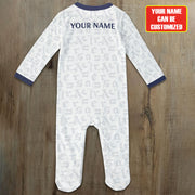 Arsenal Multicolor Soccer Customized Baby Rib Sleepwear