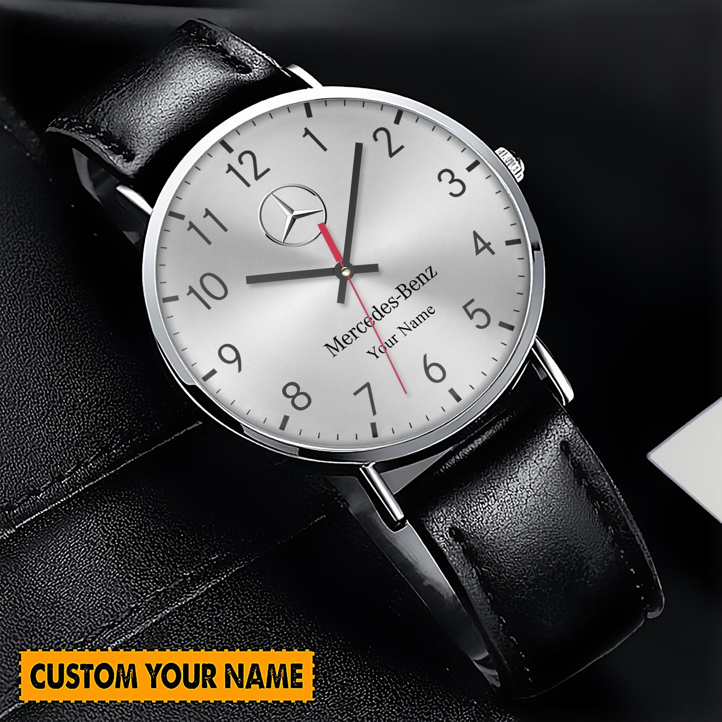 Personalized Merc Quartz Leather Watch Q090803