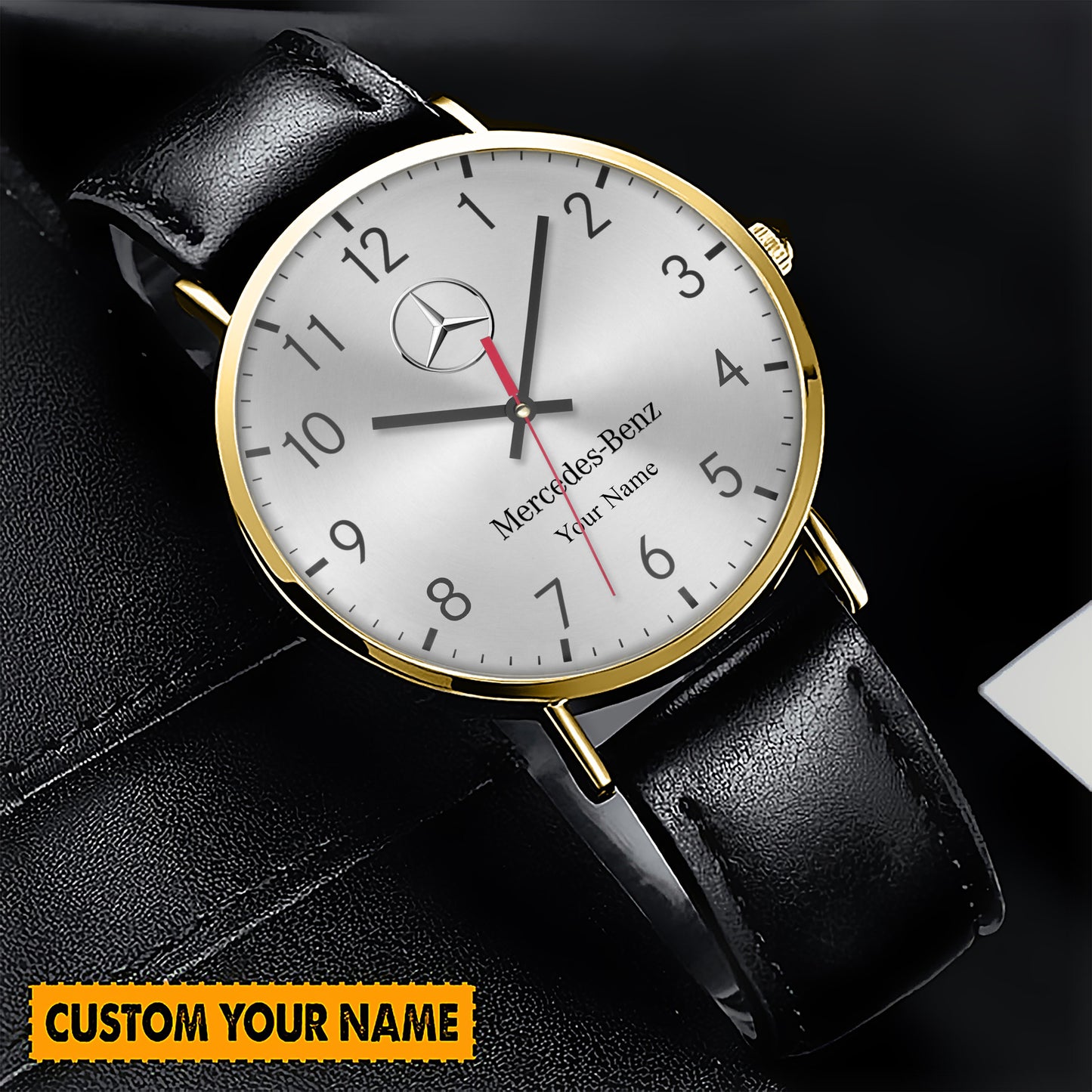 Personalized Merc Quartz Leather Watch Q090803