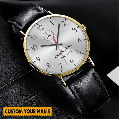 Personalized Merc Quartz Leather Watch Q090803
