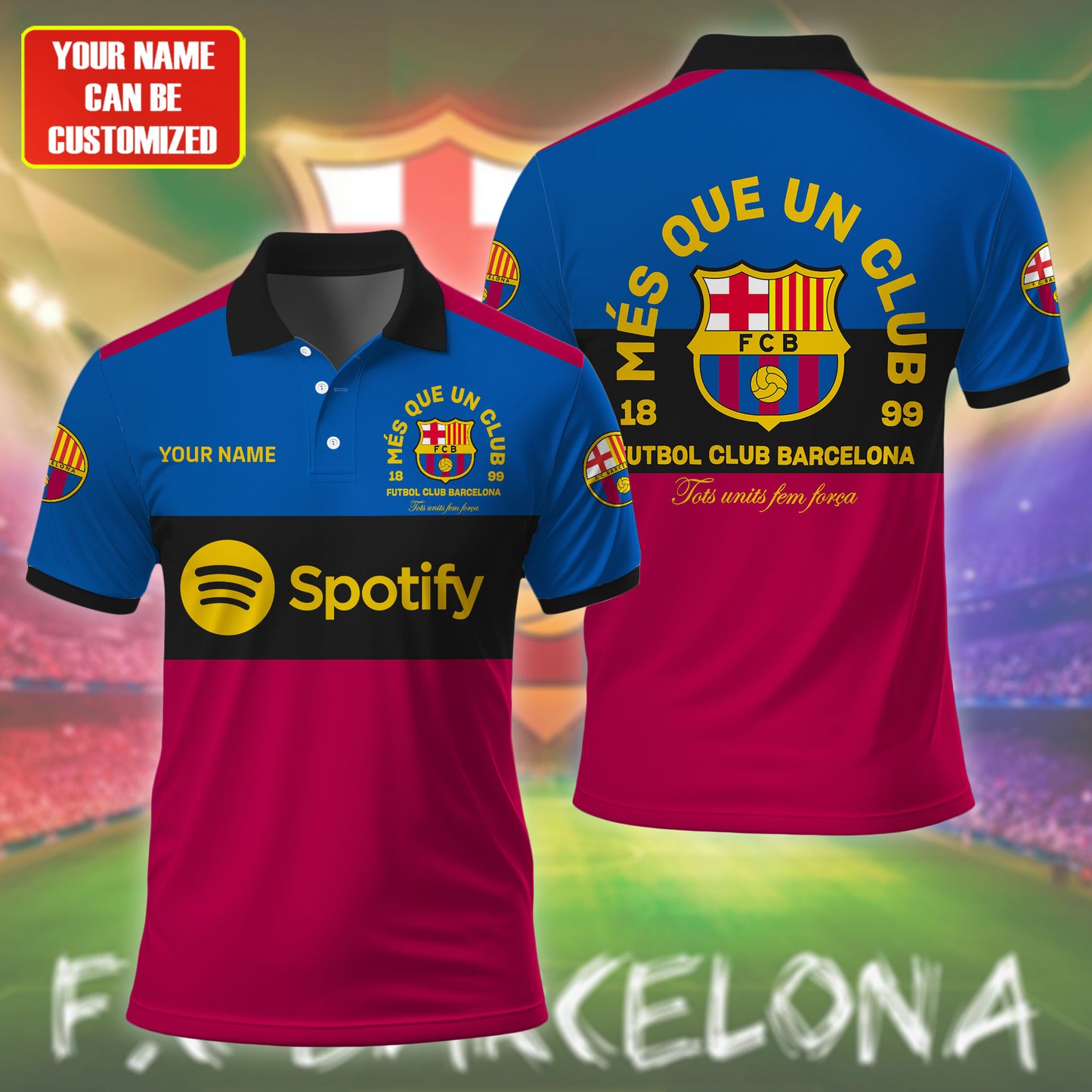 Personalized Barcelona FC 3D Full Printing Set , Barcelona FC Shirt , Barcelona Set , Zipper Polo, Hoodie , Short , Polo , hawaii V24