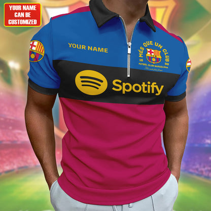 Personalized Barcelona FC 3D Full Printing Set , Barcelona FC Shirt , Barcelona Set , Zipper Polo, Hoodie , Short , Polo , hawaii V24