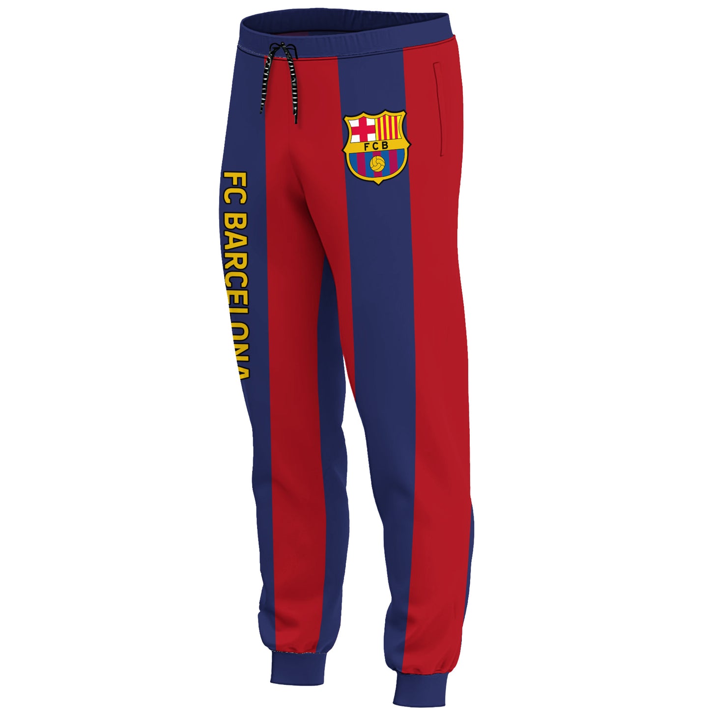 Personalized Barcelona Uniform 3D All over Printed Hoodie and Sweatpants set