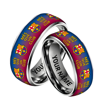 Personalized Barcelona Custom Alloy Ring