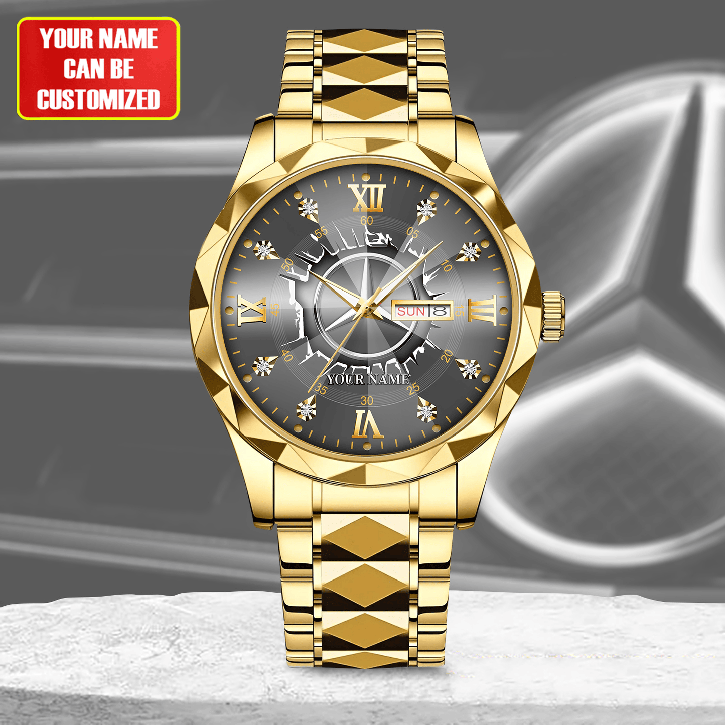 Personalized Merc Elegant Alloy Charley Watch V3