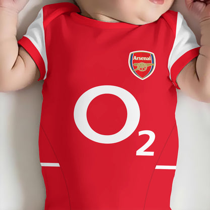 Customized Arsenal Soccer Jersey , Baby Rib Bodysuit Sizes V2
