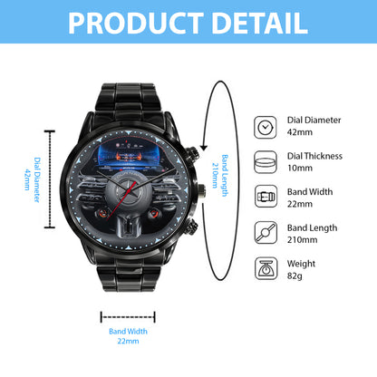 Personalized Merc AMG CLE Cockpit Luxury Stainless Steel Watch
