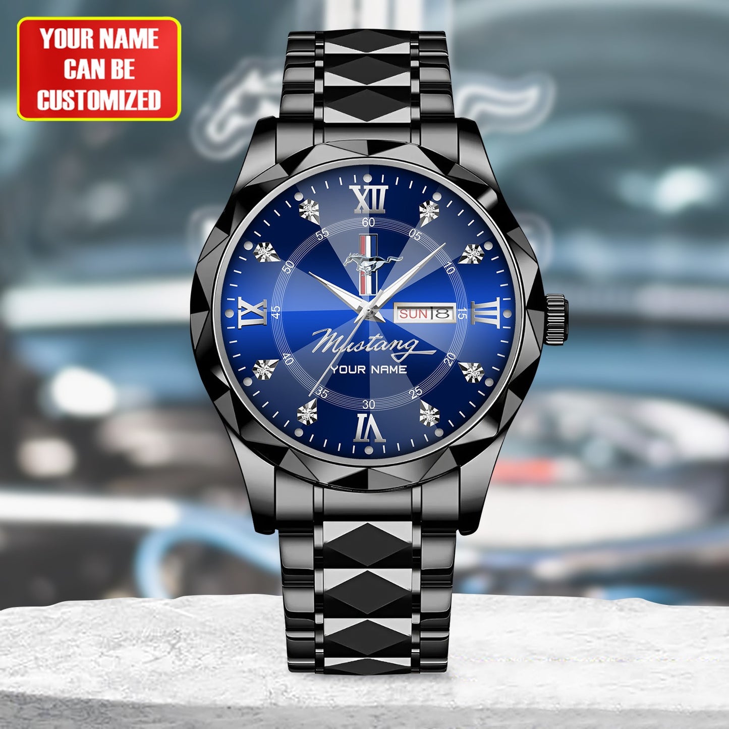 Personalized F Mustang Elegant Luxury Alloy Charley Watch