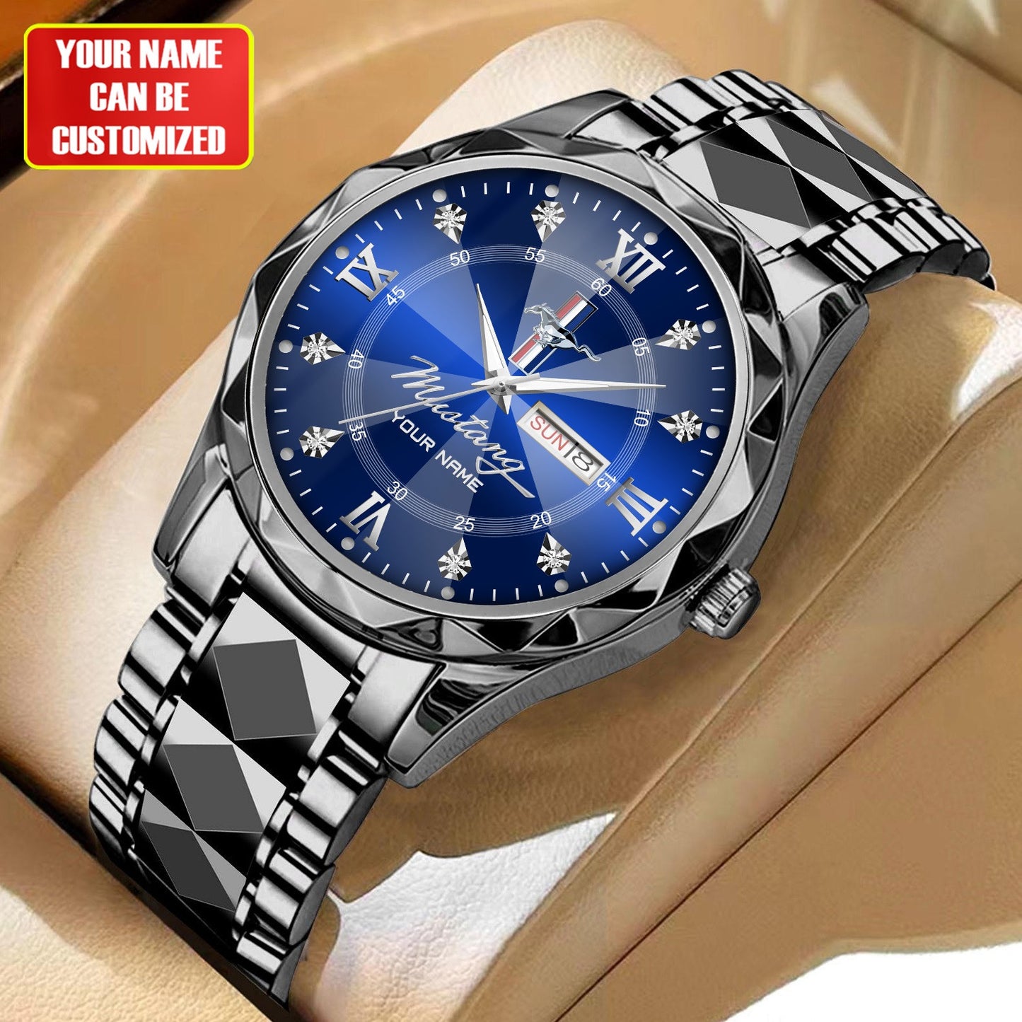 Personalized F Mustang Elegant Luxury Alloy Charley Watch