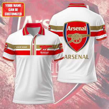 Personalized Arsenal 3D Full Printing Set , Arsenal Shirt , Zipper Polo, Hoodie , Short , Polo ,hawaii V4