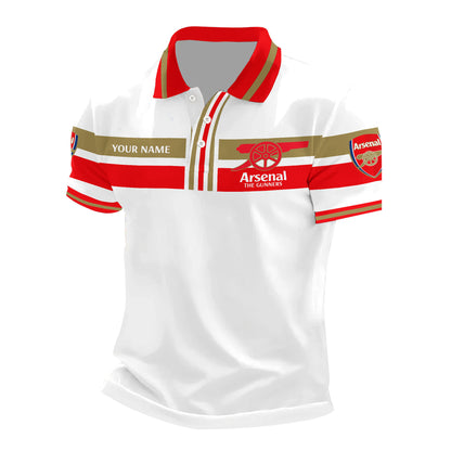 Personalized Arsenal 3D Full Printing Set , Arsenal Shirt , Zipper Polo, Hoodie , Short , Polo ,hawaii V4