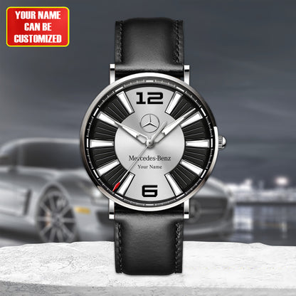 Personalized Merc Dakomm Quartz Leather Watch