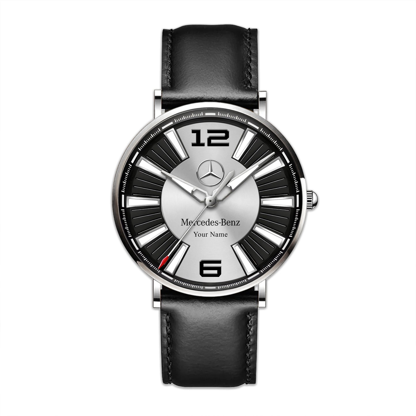 Personalized Merc Dakomm Quartz Leather Watch