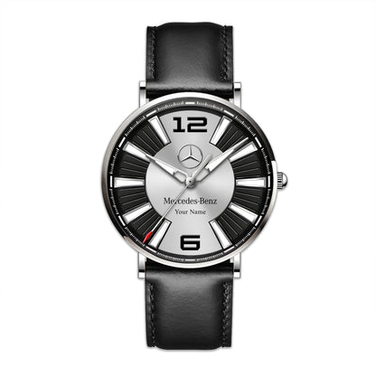 Personalized Merc Dakomm Quartz Leather Watch