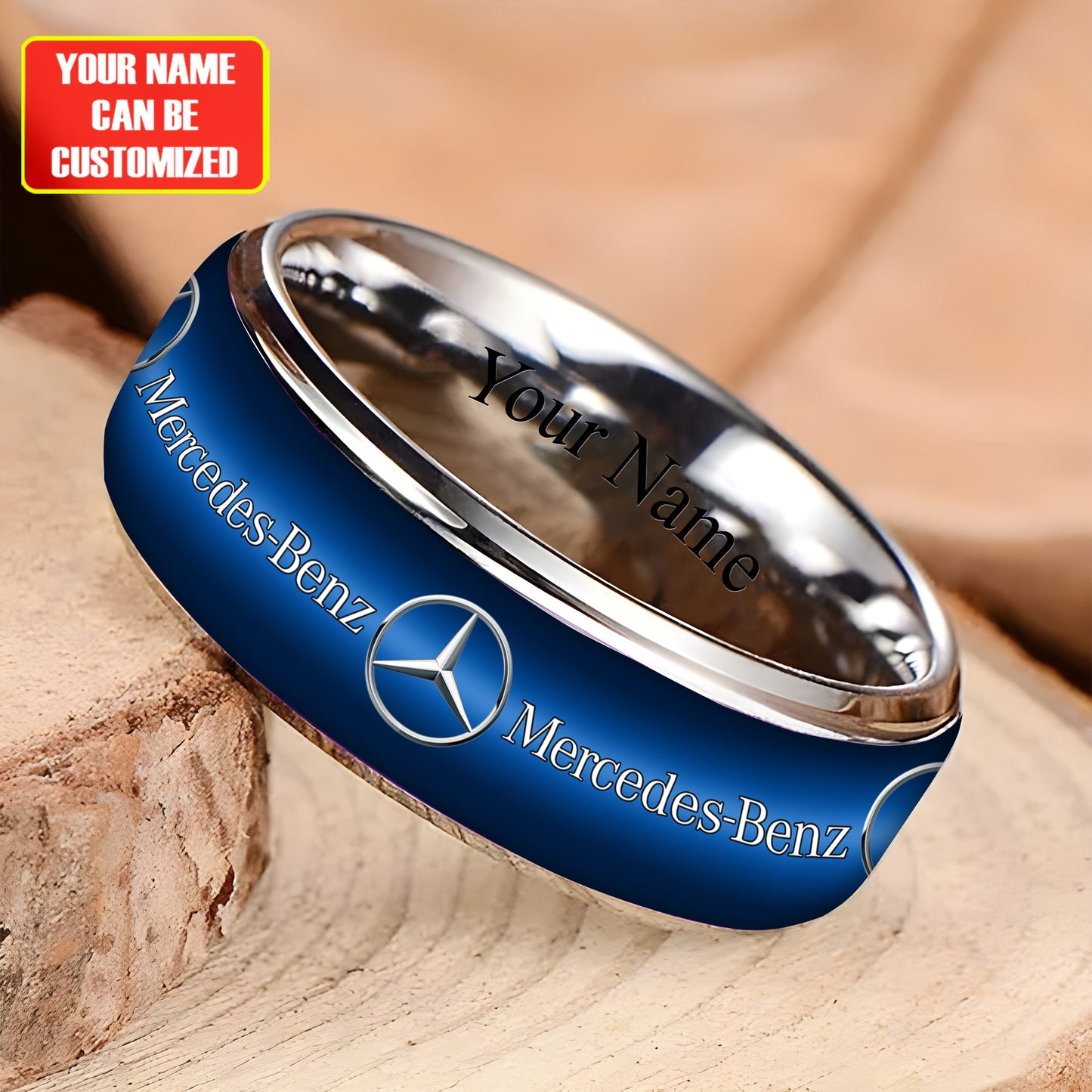 Personalized Merc Custom Alloy Ring