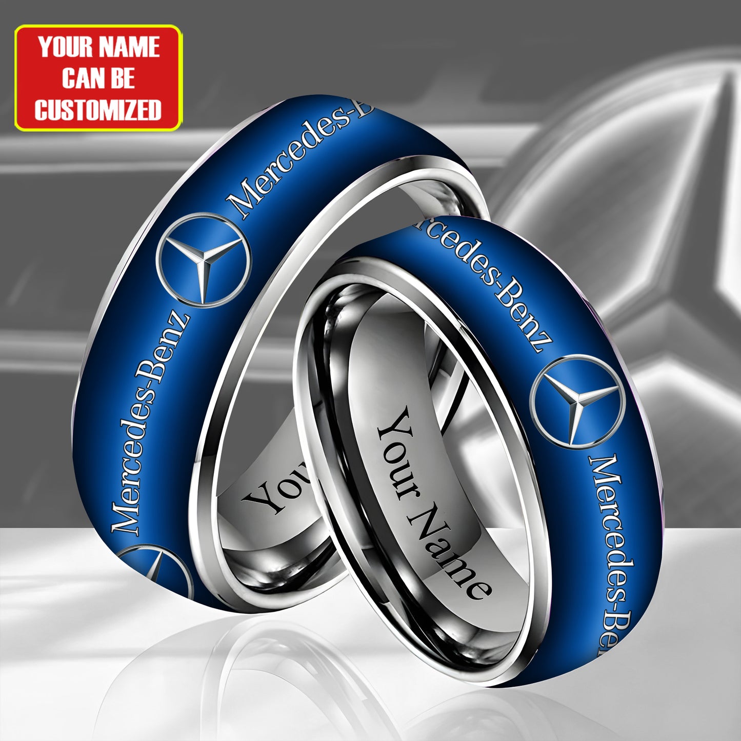 Personalized Merc Custom Alloy Ring