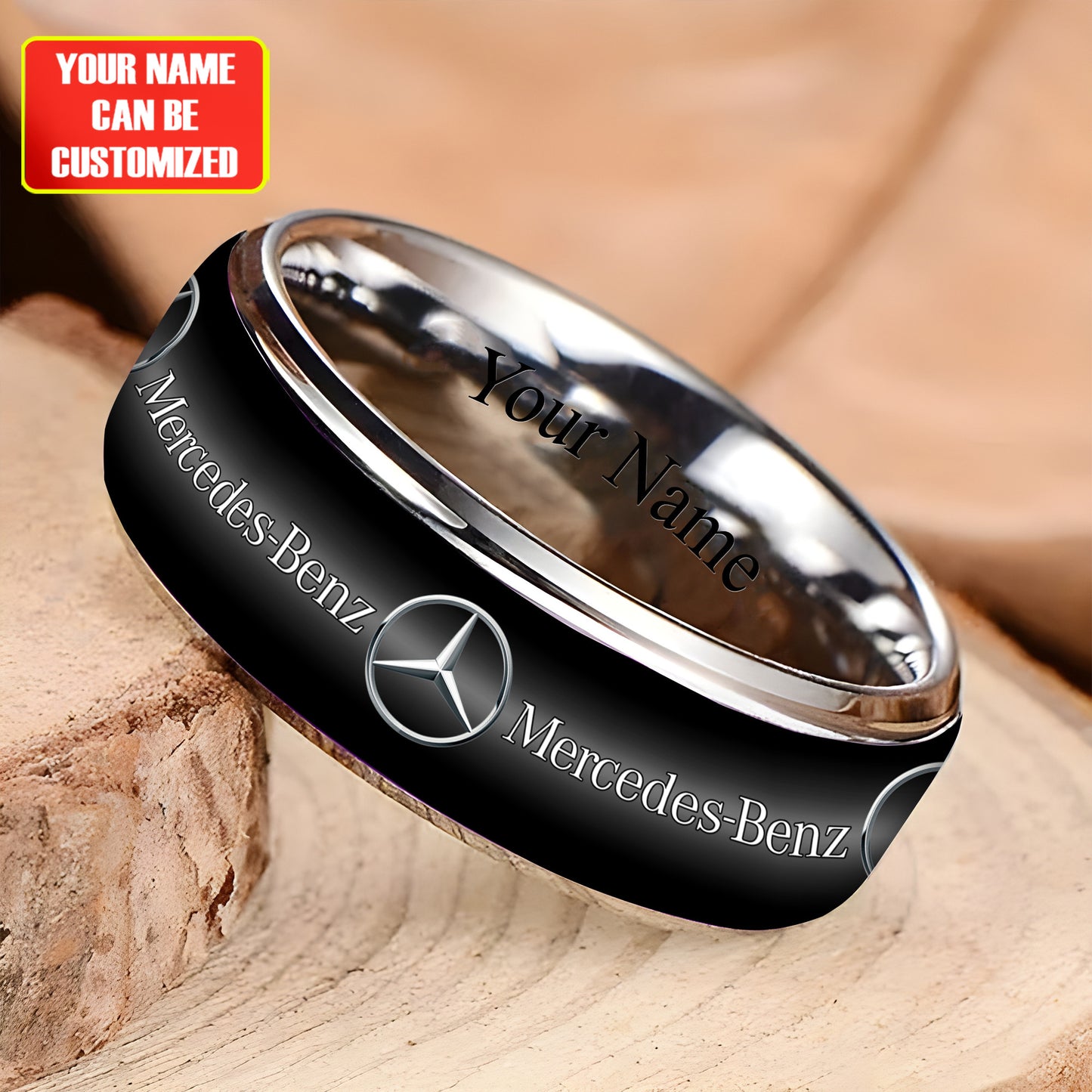 Personalized Merc Custom Alloy Ring