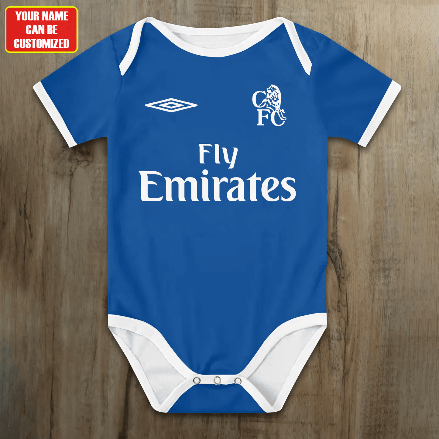 Customized Chelsea 2001-2003 Soccer Jersey , Baby Rib Bodysuit Sizes