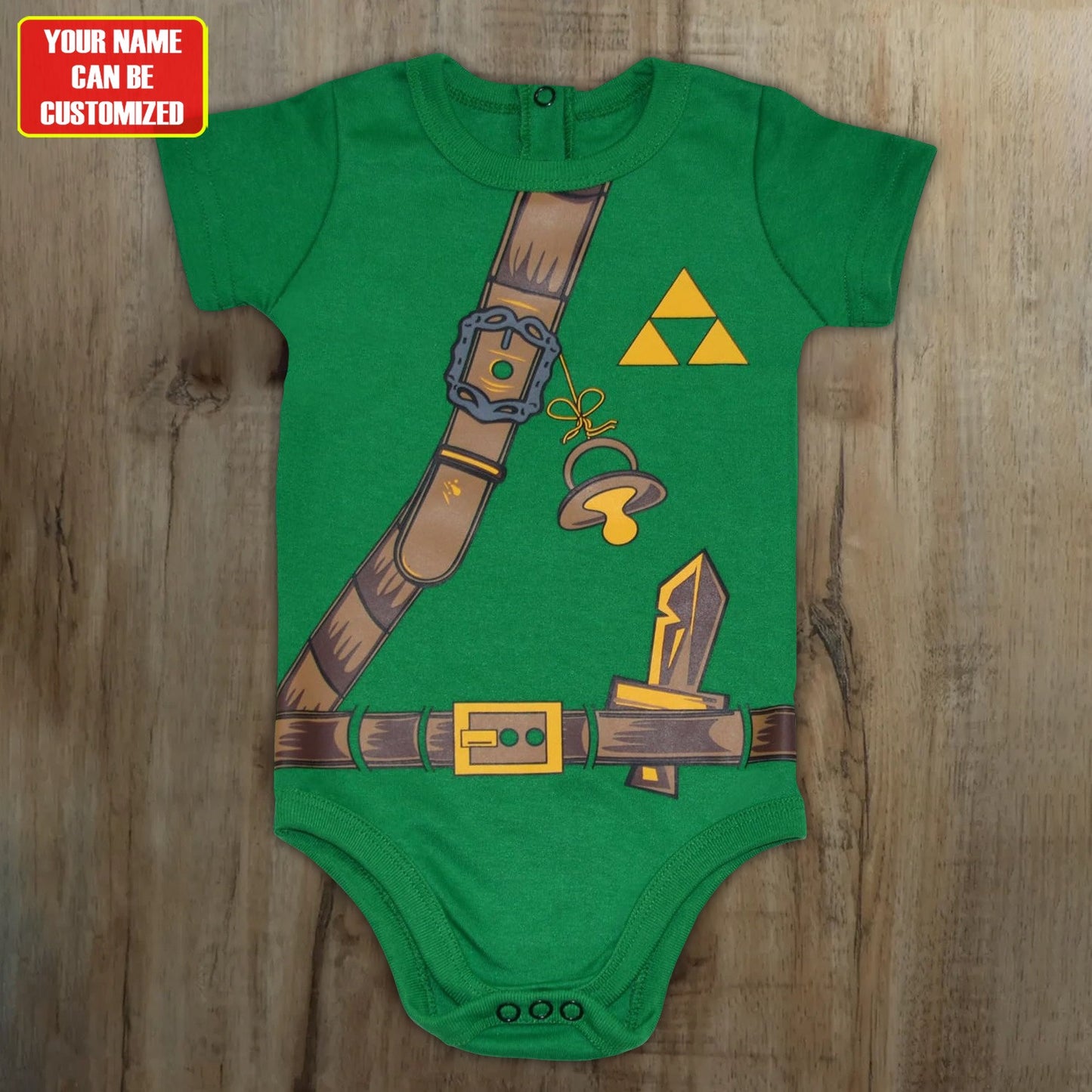 Customized Link Zelda Jersey , Baby Rib Bodysuit Sizes